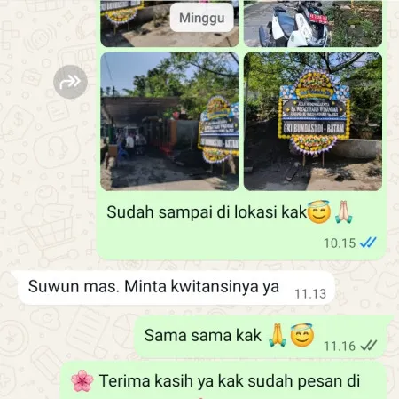 Pengiriman Papan Bunga Duka Setu