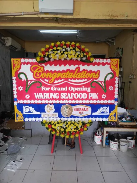 Papan Bunga Ucapan Selamat Setu